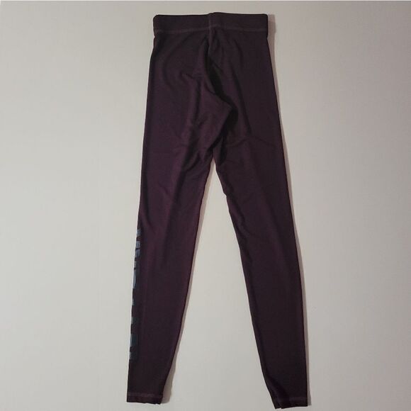 Ivy Park Burgundy Logo Branded Leggings - Picture 13 of 14